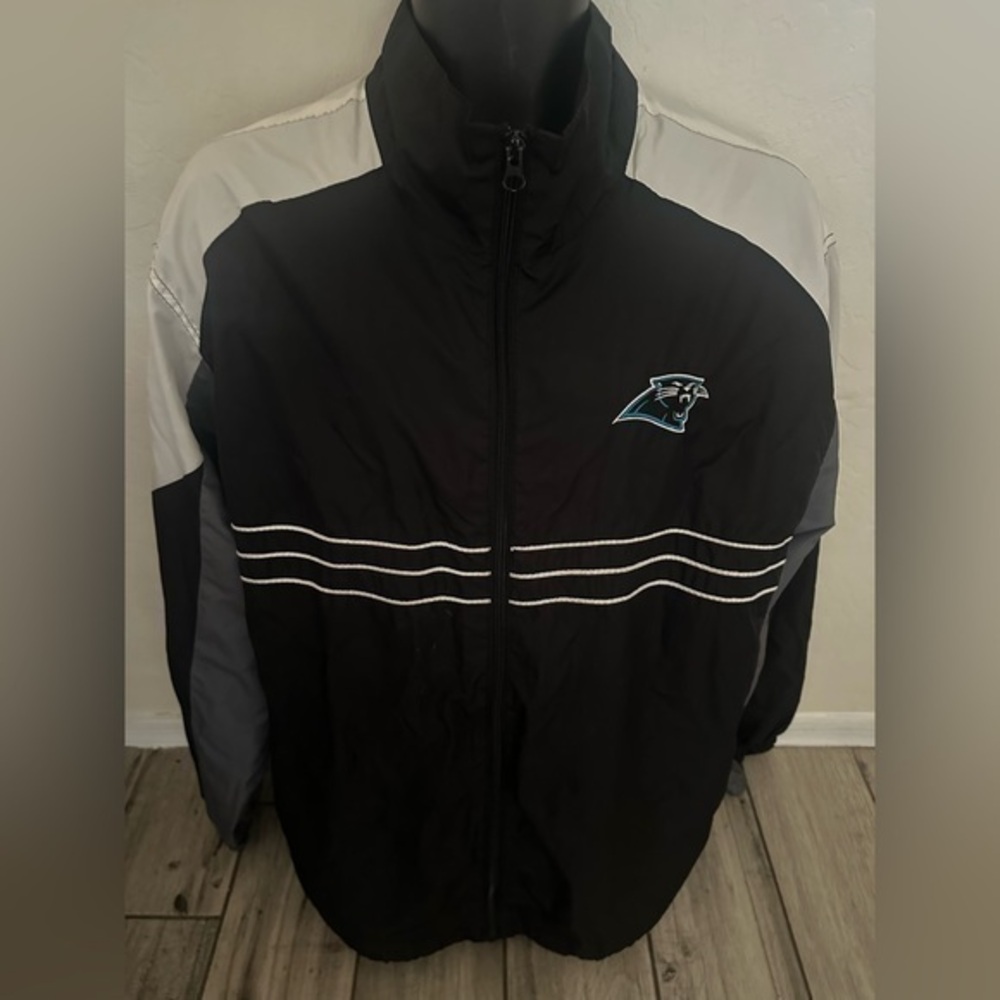 Men’s used vintage Reebok SI Carolina Panthers windbreaker jacket size XL - Picture 1 of 6